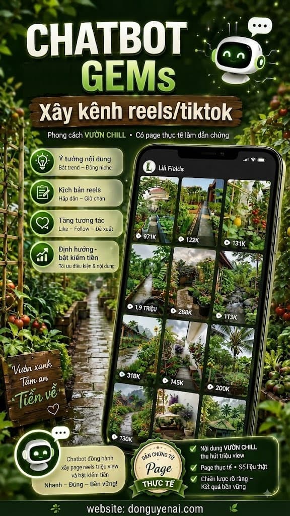 Chuyên Gia Tạo Prompt Ảnh & Video Cảnh Vườn Thiên Nhiên AI